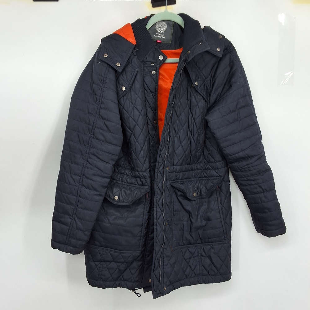 Vince Camuto XL Dark Quilted Puffer with Bright Lining